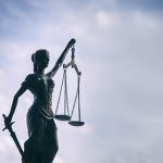 Scales of Justice background - legal law concepts